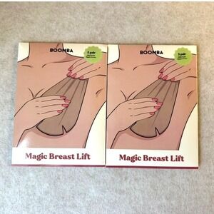 BOOMBA Magic Breast Lift Beige 2 Packs Size G/H with Satin Nipple Covers
